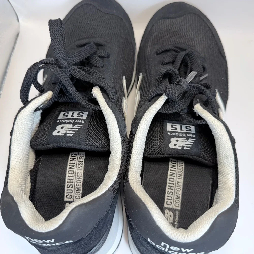 New Balance 515 V3 Mens 11.5 Black White Sneakers ML515BLK Low Top Shoes